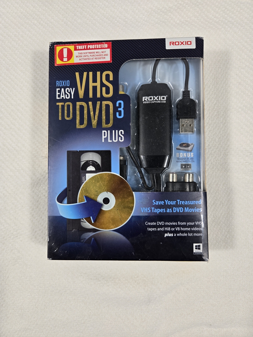 Roxio Easy VHS to DVD 3 Plus Video Converter | Capture & Digitization Kit